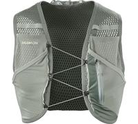 Salomon Active Skin 8 No Flasks Gilet Unisex da Corsa, Facilità di Idratazione Trail Running Escursionismo MTB, Fit preciso, Tasche e scomparti ottimizzati, Verde, XS