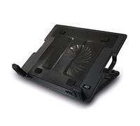 ACT Supporto di raffreddamento per laptop da 17", regolabile in altezza (5 posizioni ergonomiche), 1 ventola silenziosa per ufficio, porta USB - AC8110