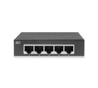 ACT Switch di rete a 5 porte, switch Gigabit Ethernet a 5 porte, LED porta, switch LAN 1000 Mbps, alloggiamento in metallo - AC4415