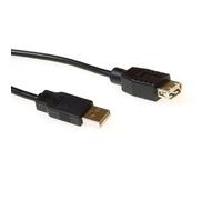 ACT USB 2.0 extension cable, 5.0m, Type A - A, Black 5m USB A USB A Nero cavo USB