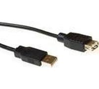 ACT USB 2.0 extension cable, 5.0m, Type A - A, Black cavo USB 5 m USB A Nero