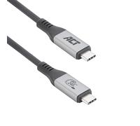 ACT USB4 Cavo Thunderbolt5 da 80 Gbps 240 W USB Type-C, certificato USB-IF, 1,5 metri AC7452