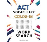 ACT Vocabulary Color-In Word Search: The Fun Way to Boost Test Scores