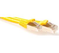 Act Yellow 1,5 metri LSZH SFTP Cavo patch CAT6A con connettori RJ45. CAT6A S/FTP LSZH Yellow 1,50 m (IB9151) NEW