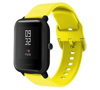 ACTECH Cinturino Compatibile per Amazfit Bip/Amazfit GTR 42mm/Amazfit GTS/Amazfit GTS 2 Mini/Amazfit GTS 2e/Amazfit GTS 2, 20mm Silicone Cinturino di Ricambio Bracciale (Giallo)