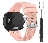 ACTECH Cinturino Compatibile per Garmin Forerunner 45 e 45S, Garmin Swim 2, Silicone Rosa, 205 mm