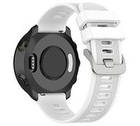 ACTECH Cinturino Compatibile per Garmin Forerunner 55 Cinturini, Garmin Forerunner 158 Cinturini, Silicone Cinturino di Ricambio Bracciale (Bianco)
