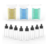 Actekart Kit di accessori per aerografo No-Clean, 8 flaconi di vernice e 150 ugelli usa e getta (0,2/0,3/0,5 mm 50 ciascuno), compatibile con aerografo TK-AB0078