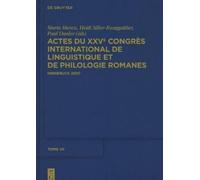 Actes Du Xxve Congrès International de Linguistique Et de Phi (Copertina rigida)