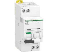 Schneider A9DF3640 Acti9 iCV40 RCBO, 1P+N, 40A, C Curve, 6000A, 30mA, tipo A-SI