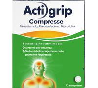 acti grip Contro i Sintomi Influenzali e da Raffreddamento 12 Compresse