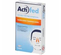Actifed Decongestionante 12 compresse 2.5mg + 60mg