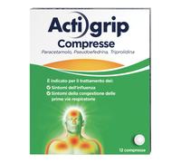 Actigrip 12 Compresse Per Raffreddore E Influenza