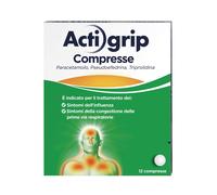 Actigrip Compresse Per Raffreddore Cefalea Mal Di Testa Febbre E Influenza 12 Compresse