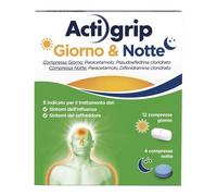 Johnson & Johnson Actigrip Giorno & Notte 12 Compresse Giorno + 4 Compresse Notte