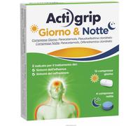 actigrip Giorno E Notte Raffreddore E Influenza 12 + 4 Compresse