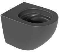 Actima Luqa vaso wc sospeso senza brida con scarico a vortice nero opaco CEAC.6403.480.BLM