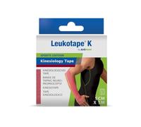 Actimove Leukotape K by - Nastro neuro-propriocettivo per supporto muscolare e sollievo dal dolore, 5 m x 5 cm, colore rosa, 1 rotolo