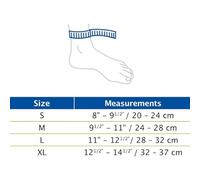 Actimove Sports Edition - Fascia per articolazione della caviglia, slim fit, per lo sport, in caso di lesioni e lievi distorsioni della caviglia, colore nero, extra large