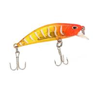 ACTINPANT 1 Esca da Pesca a Forma di pesciolino affondante, 34 Colori, 5 g/5 cm, Occhi 3D, Esca Laser in plastica con 2 Ganci tripli.(18)
