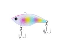 ACTINPANT 1 Esca Dura da Pesca a wobbler Senza Paletta affondante da 50 mm e 12,8 g, for luccio, Trota e spigola.(Pink Head Rainbow)