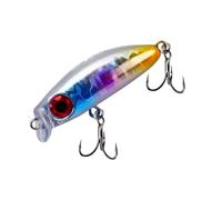 ACTINPANT 1 pz 4,1 cm/2,8 g Mini Hard Minnow Sinking Bait Wobbler Crank Esche da Pesca Amo Bass Pesca Acqua Dolce e salata Attrezzatura(6)