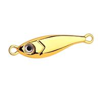 ACTINPANT 1 pz. Jigging Color Oro Argentato 5g -60g Esca in Metallo for la Pesca al luccio e al persico, Cucchiaio, Esca Artificiale for la Pesca a Mosca(Golde Without Hook,5g-0.17oz)