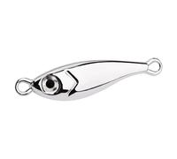 ACTINPANT 1 pz. Jigging Color Oro Argentato 5g -60g Esca in Metallo for la Pesca al luccio e al persico, Cucchiaio, Esca Artificiale for la Pesca a Mosca(Silvery Without Hook,5g-0.17oz)