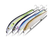 ACTINPANT 4 Pezzi 115 mm 15 g Dive 1,2 m Sistema di Pesi in tungsteno Esche da Pesca Superiori Minnow Crank Wobbler(Set.J)