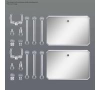 Bandai Gundam Action Base 6 Clear Mirror Stickers Set