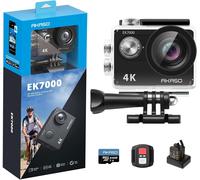 Action Cam 4K 30FPS Angolo 170° Impermeabile Subacquea con WiFi 64GB EK7000