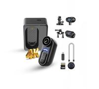 Action Cam 4K Mini Body Camera con stabilizzazione dell'immagine a sei assi Registrazione audio e video - 128G Pov indossata da pollice - Videocamera magnetica portatile indossabile per lavoro, viaggi