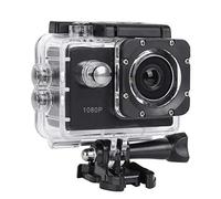 Action Camera, 1080P 12MP HD Telecamera sportiva Impermeabile 30M Touch Screen da 2 pollici con Accessori per Vlogging, Immersioni, Sci(Nero)