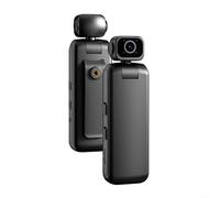 Action Camera 4G WiFi con registrazione video e audio 2K, videocamera di sicurezza esterna portatile per monitoraggio remoto, corpo in ABS compatto, supporto rotazione 355°, nero