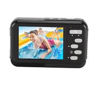 Action Camera 4K, Fotocamera Selfie Subacquea per Immersioni e Snorkeling, Messa a Fuoco Automatica da 48 MP, Videocamera con profondità 11 Piedi con Doppio Schermo, Supporta