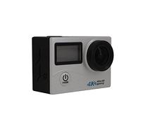 Action Camera, 4K HD. WiFi Dual Screen Sports Camera impermeabile DV. Mini videocamera digitale for immersioni subacquee e bicicletta(Silver Grey)