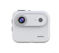 Action Camera 4K HD Y360 con schermo a ribalta, struttura in ABS, batteria ricaricabile da 800 mAh e ricarica rapida di tipo C per uso in movimento (bianco 32G)