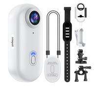 Action camera 4K mini WIFI 128 GB POV portatile Body Cam indossabile con videocamera impermeabile IPX7, supporto per casco, magnetico, Pocket Sport DV per bicicletta, animali domestici, vlogging