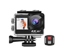 Action Camera, Action Camera 4K 60FPS 24MP 2.0 Tocco Lcd. Dual Screen Remote WiFi controllo impermeabile del casco Go Sport Video Recorder(Option 2)