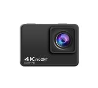 Action Camera, Action Camera 4K 60FPS Telecamere 24MP 2.0 Touch LCD 4X EIS Dual Screen Telecomando impermeabile Webcam Videoregistratore sportivo(Option 4,Single Screen S9)