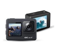 Action Camera, Anti-shake 4K 60fps WiFi esterna macchina fotografica di azione 4K, impermeabile Pro Touch Dual Screen, 2 4MP170D Macchina fotografica del casco di registrazione video(No Remote Control