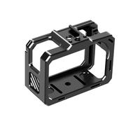 action camera cage, Gabbia for action cam, compatibile con AKASO Brave8 Custodia protettiva in metallo Custodia a sgancio rapido con foro for vite da 1/4"-20
