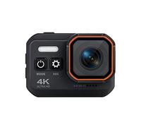 Action Camera, Camcorder impermeabile for il corpo del telecomando della fotocamera sportiva 4K DV. Black Portable.
