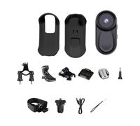 Action camera compatta 1080p con obiettivo grandangolare, lunga durata della batteria, piccola videocamera con display IPS per sport all'aria aperta, viaggi Vlog e registrazione di animali domestici