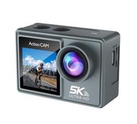 Action Camera con scheda da 64 GB, attrezzatura avventura impermeabile per sport all'aria aperta e registrazione di viaggi