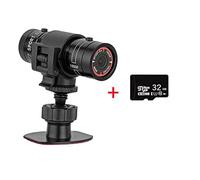 Action Camera, F9 Action Camera HD 1080P Bike Moto Camera Outdoor Sport DV Video DVR Audio Recorder Dash Cam for Auto Bicicletta(Camera Add 32G)
