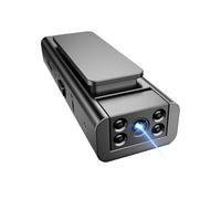 Action camera indossabile - Mini dispositivo di registrazione da 8,3x1,9x2,6 cm, struttura con montaggio a clip, struttura leggera e robusta | Soluzione di registrazione portatile per casco ciclismo p