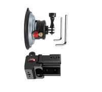 Action Camera Manubrio Mount Alluminio Meccanismo di Sgancio Rapido per Facile Durante Lungo Equitazione Smorzamento Adattatore Bicicletta Rotante