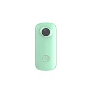 Action Camera, Mini Thumb Camera 1080P30FPS / 4K30FPS H.265 12MP 2.4G 30M Custodia impermeabile Action Sport Videocamera DV(C100Plus add 32GB,Groen)