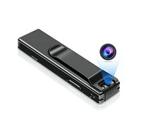 Action Camera, Mini videocamera digitale magnetica Torcia HD Micro Body Cam Webcam Motion Detection Snapshot Registrazione in loop Videocamere(With 64GB TF Card)